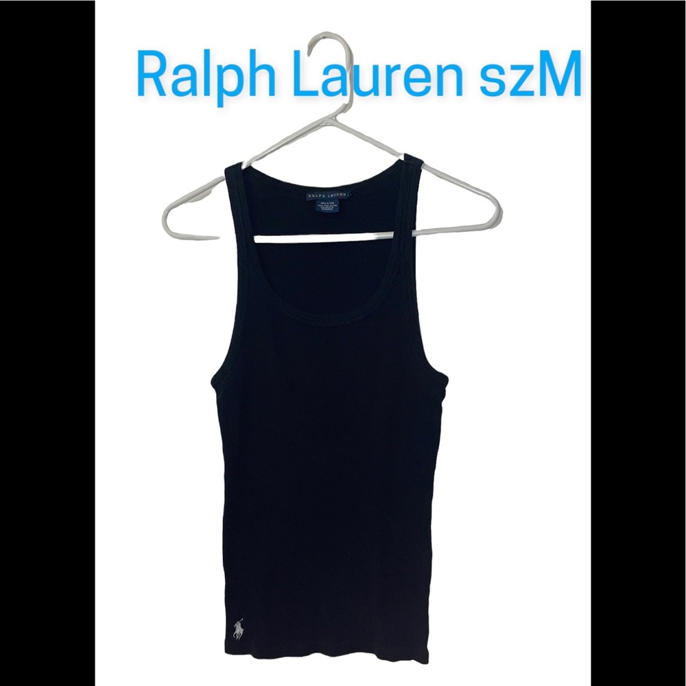 Ralph Lauren Tank Top Navy Blue sz M Modest EU Preppy Classic Simple Cute